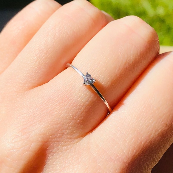 🤍💍New delicate heart sterling silver ring - Picture 5 of 6